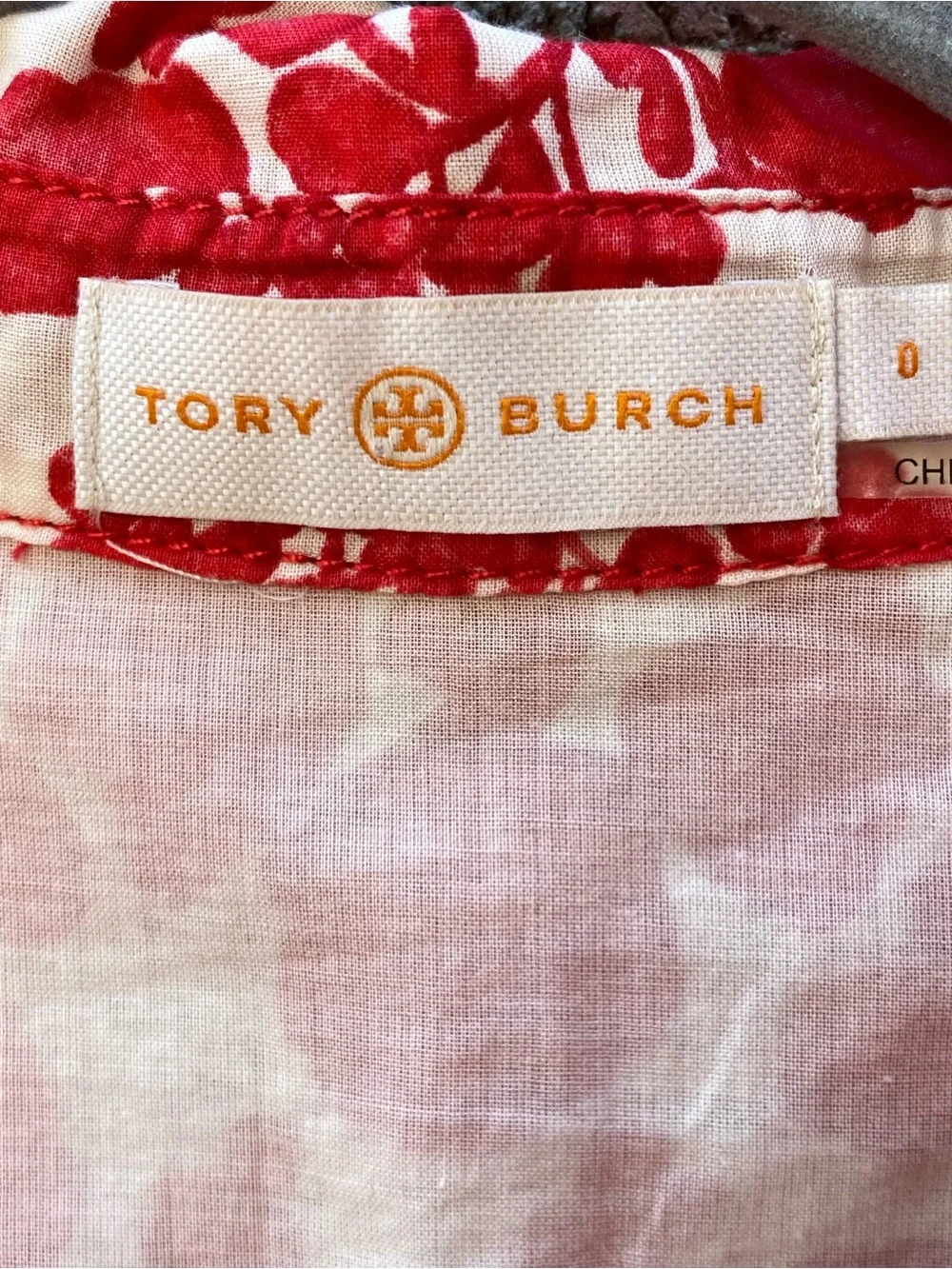 Tory Burch Floral Print Brigitte Shirt Dress Size 0